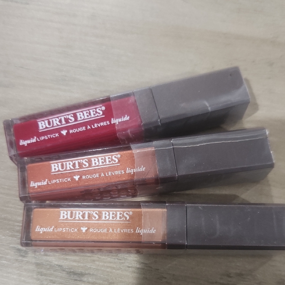 Burt's Bees Lipstick Set in Red, Brown, and Tan